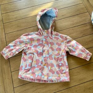 Snapper Rock Kids’ Apple Love Waterproof Raincoat, Size 2T